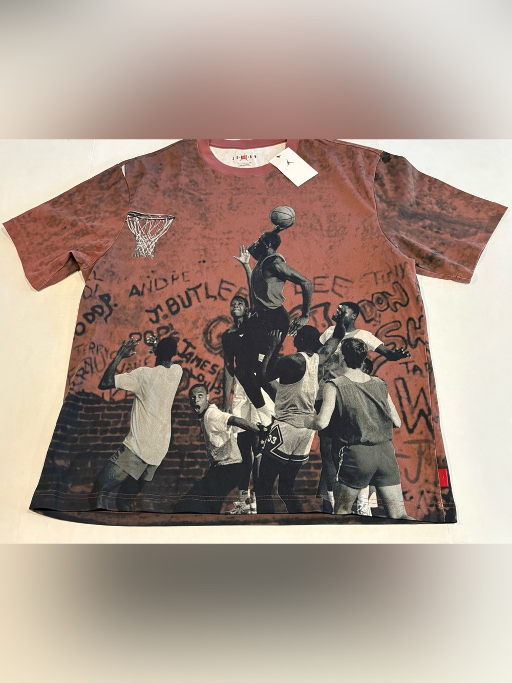 Nike Air Jordan 85 Graphic T Shirt Mens Sz XL Red Playground Tee HJ2362-659